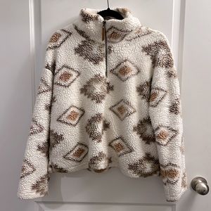 Altar’d State Sherpa 1/4 Zip Sweatshirt